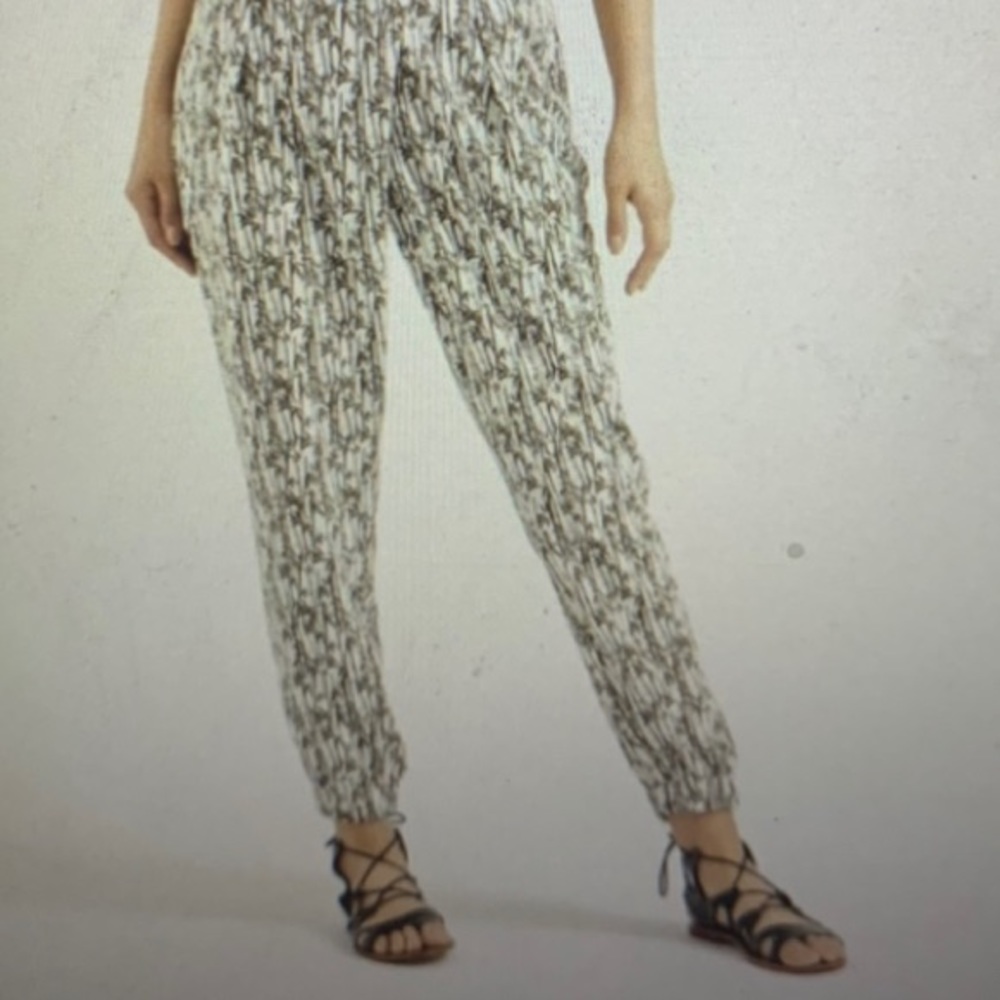 Topshop Bamboo Print Jogger Size 8